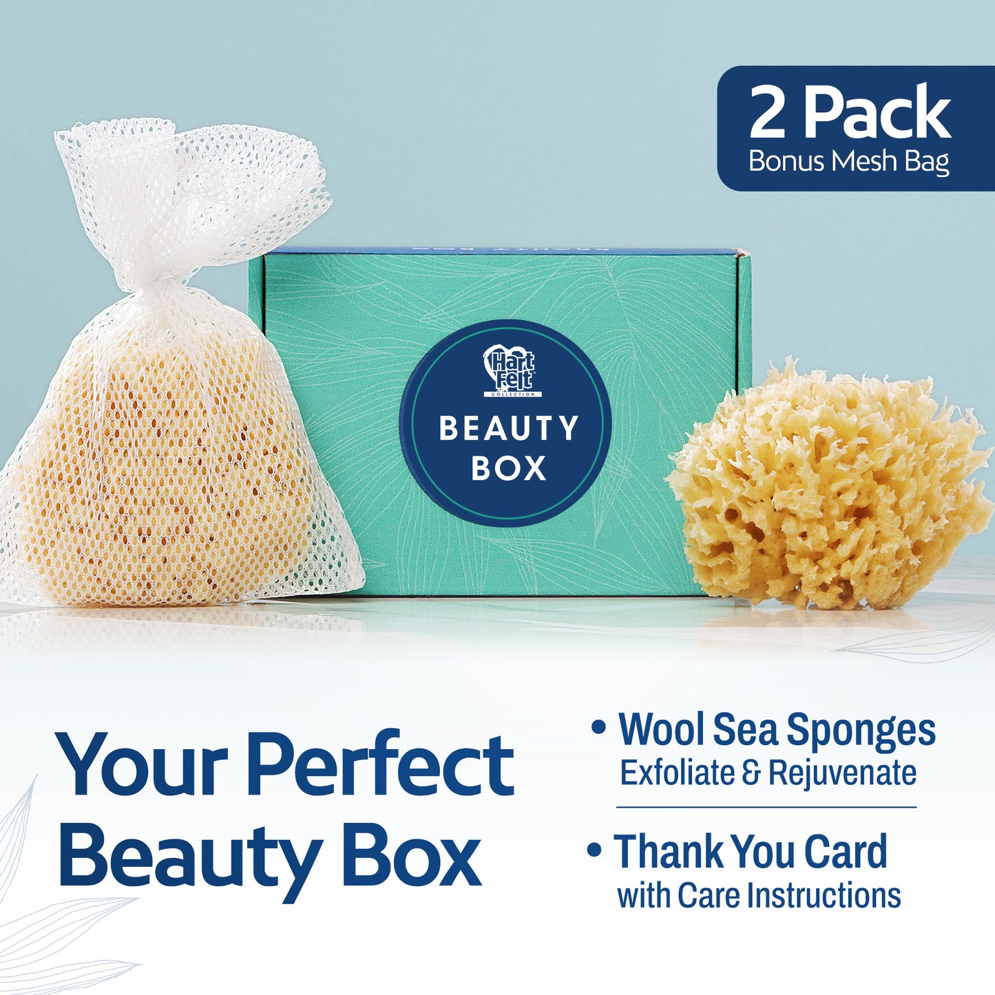 HartFelt Wool Sea Sponge 4 Inch