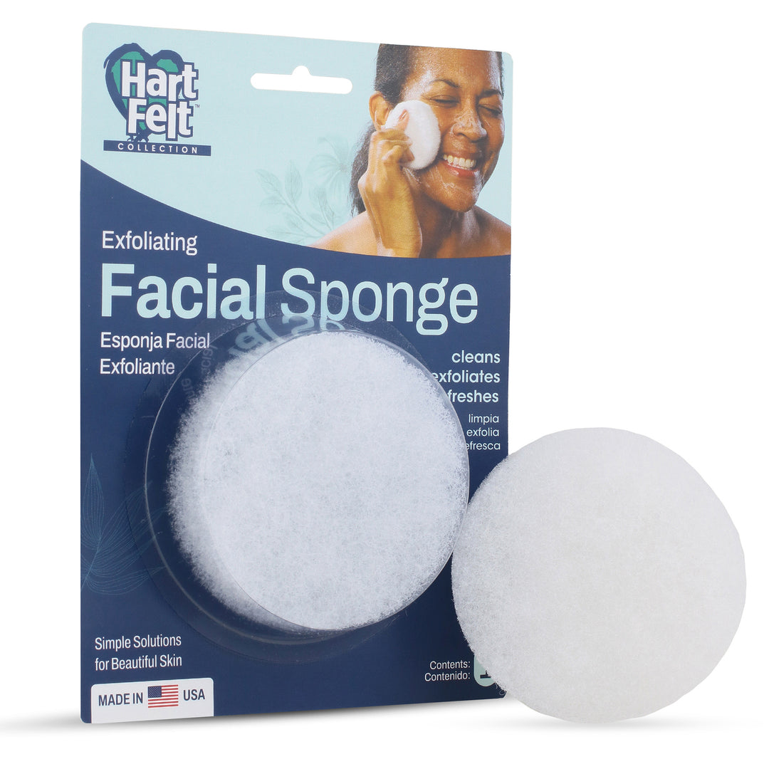 HartFelt Facial Scrub exfoliating sponge, round shape