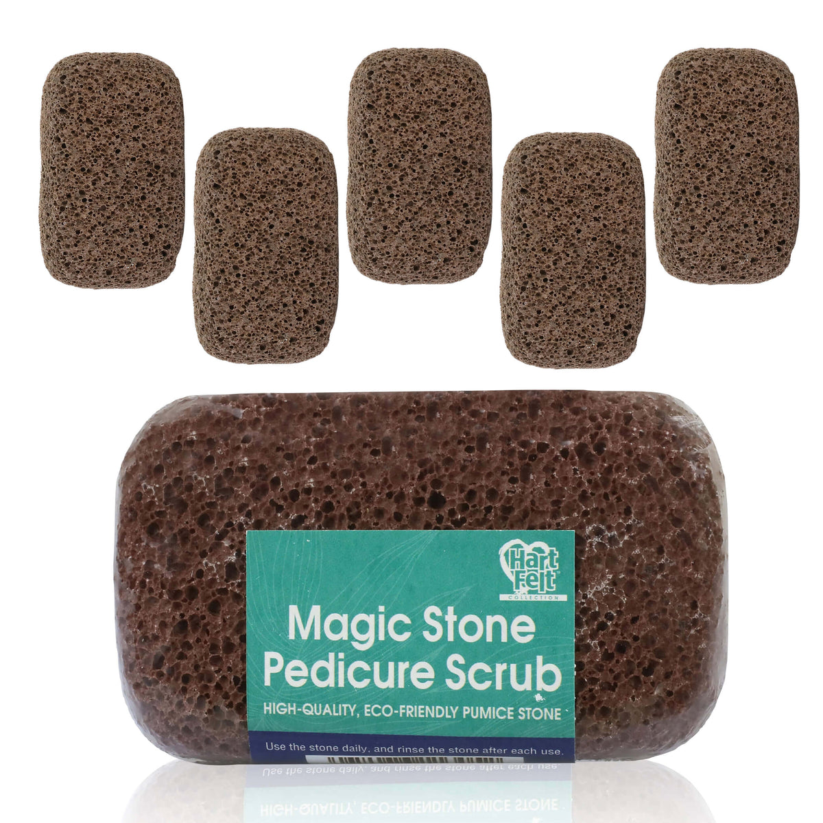 HartFelt Magic Stone pedicure scrub, 6-count pack