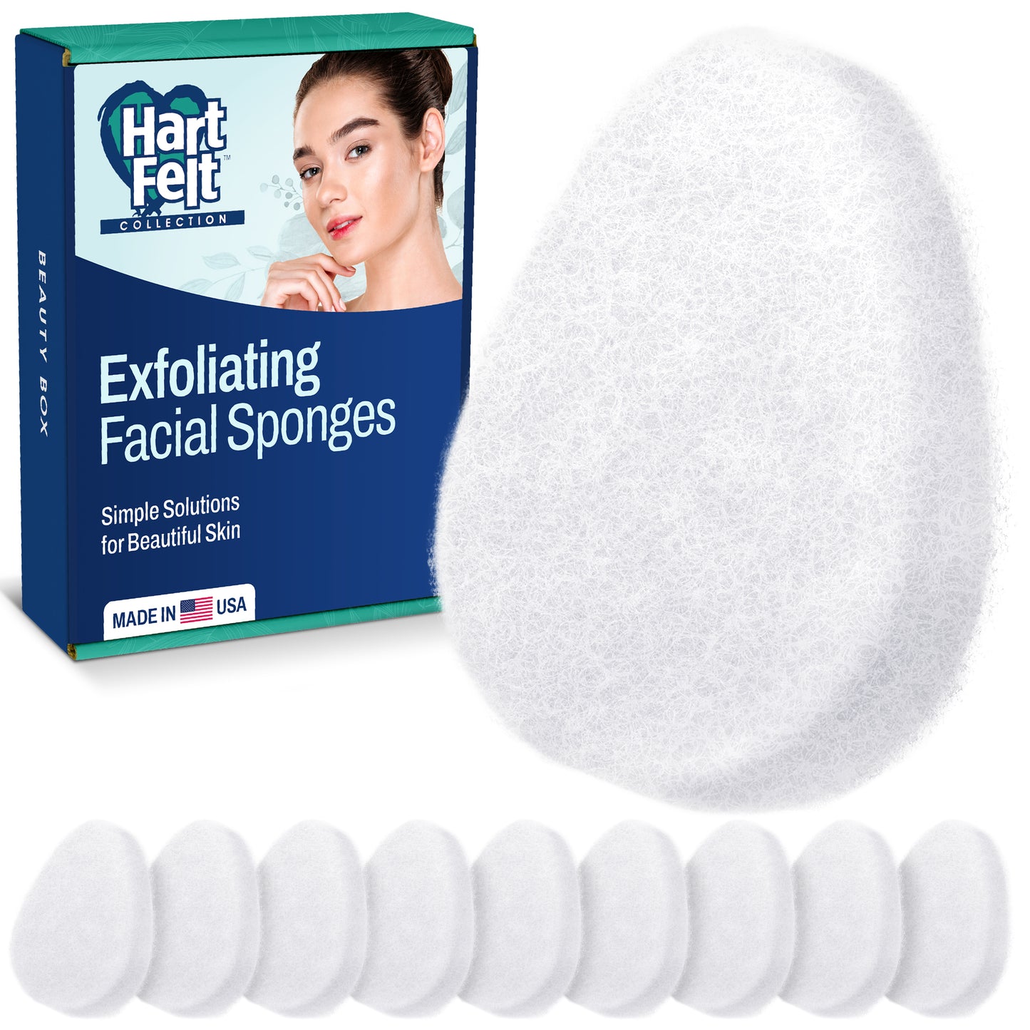 HartFelt Facial Exfoliation Beauty Box - 10 Count