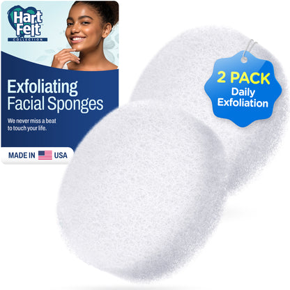 Round Facial Sponge for Daily Cleansing