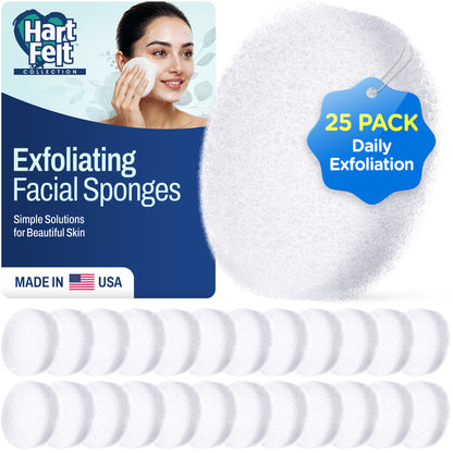 Round Facial Sponge for Daily Cleansing