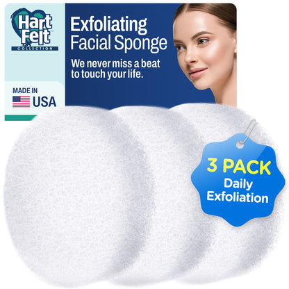 Round Facial Sponge for Daily Cleansing