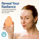 HartFelt peach teardrop gentle facial sponge
