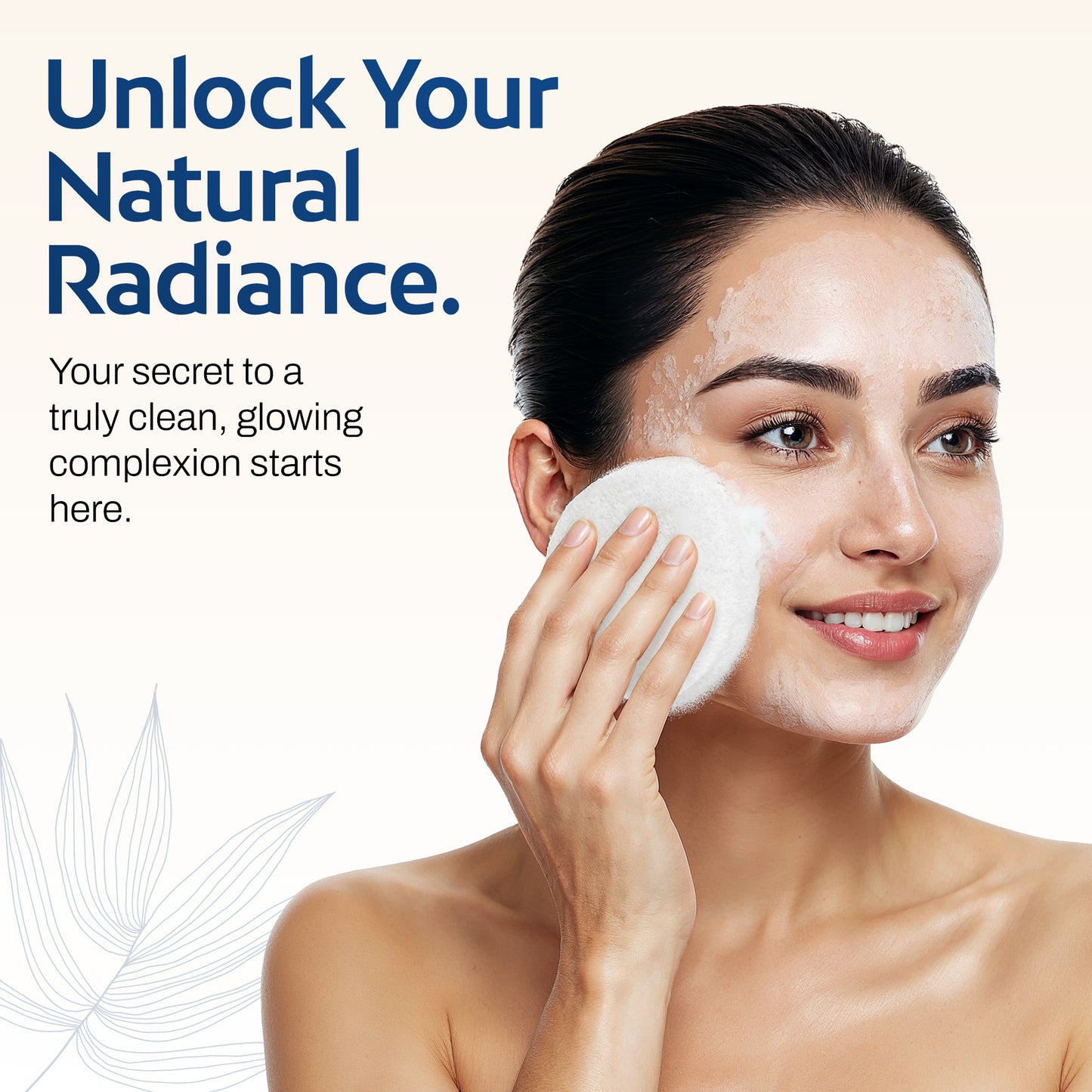 Round Facial Sponge for Daily Cleansing