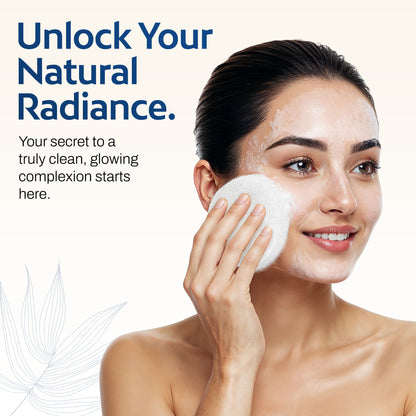 Round Facial Sponge for Daily Cleansing